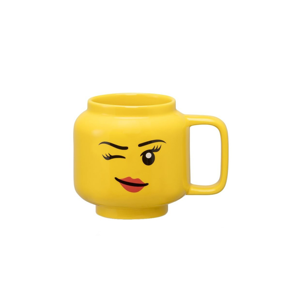 Tasse à café WINKING GIRL, 255 ml Jaune