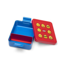 Boîte à goûter LUNCH BOX ICONIC, rouge/bleu