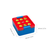 Boîte à goûter LUNCH BOX ICONIC, rouge/bleu