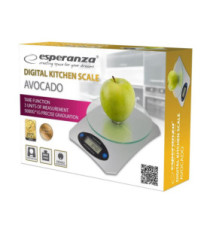 Balance de Cuisine AVOCADO EKS006 Electronic Rectangle 5Kg par 1g