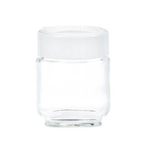 Lot 7 Pots Verre Couvercle Blanc Yaourtières Yogurta